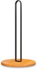 Paper Towel Holder - Wooden with Non-Slip Bamboo/Black