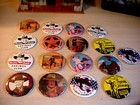 VINTAGE LOT ( 17 ) WESTERN PIN BADGES, ROY ROGERS, HOPALONG CASSIDY, JOHN WYANE — photo 1