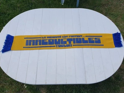 Echarpe Irréductibles Toulon IRD ultras (Rare/Vintage) "La minorité est partout" - Photo 1/4