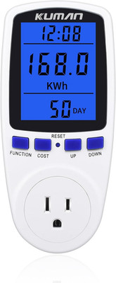 Upgraded Watt Meter, Home Electricity Usage Monitor, Plug-In Socket Power Meter