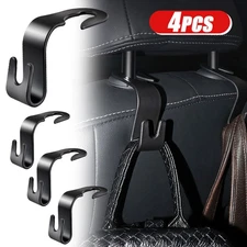 Car Interior Seat Back Hooks Hanger Holder Bag Clothes Storage Hooks Accessories