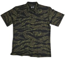 Tachuntfish THF Mojito Tiger Black Camo Mens Button Up Shirt 3XL Original Fit