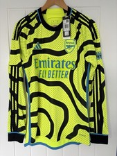 Arsenal mens Long Sleeved Away Shirt 2023/24 Mens Medium BNWT Rare