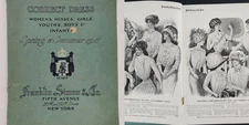 1911 antique FRANKLIN SIMON fifth avenue ny FASHION CATALOG correct dress 156pg