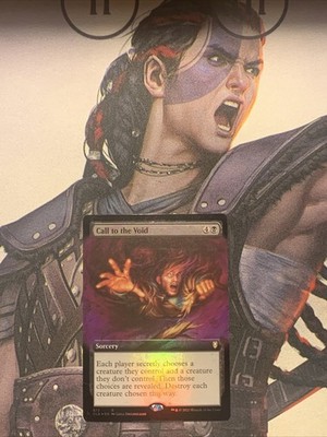 Call to the Void 572 Extended Art Foil Rare Baldur's Gate MTG Near Mint