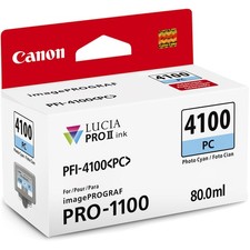 Canon PFI-4100 Photo Cyan Pigment Ink Tank for Pro 1100