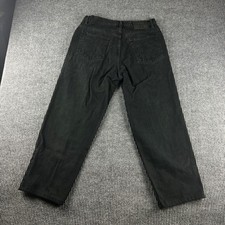 Vintage Calvin Klein Jeans Mens 33 Black Straight Leg 100 Cotton Denim Pants