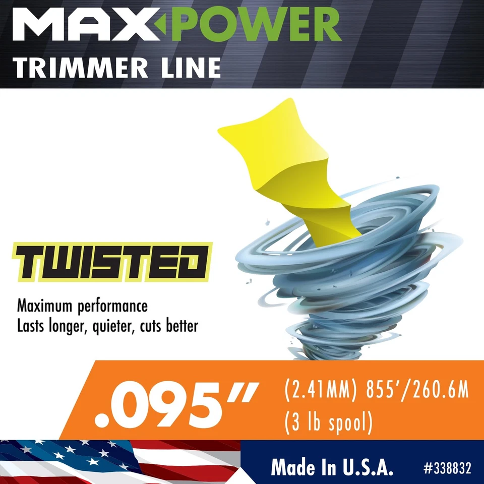 338832 0.095-In Diameter X 855' Length Twisted Trimmer Line, Approximate 3 Lb Sp - Image 4 of 4