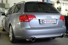 FOX Duplex Sportauspuff Audi A4 B7 Quattro Limo Avant je 1x90mm schräg