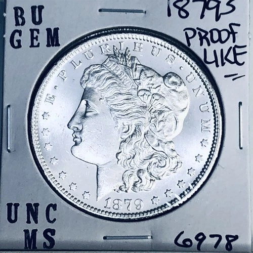 1879 S BU GEM MORGAN SILVER DOLLAR UNC MS+++ U.S. MINT RARE COIN 6978