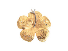 Doreen Ryan 1995 Designer Signed Gold Silver Tone Flower Rhinestone Belt Buckle