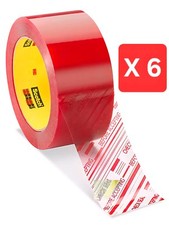 3M Pre-Printed CHECK SEAL BEFORE ACCEPTING Packing Tape 2 Inch 110 Yds 6 Rolls