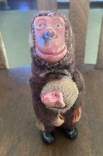 Early Toy Celluloid Monkey Baby Faces. As Is Not Working