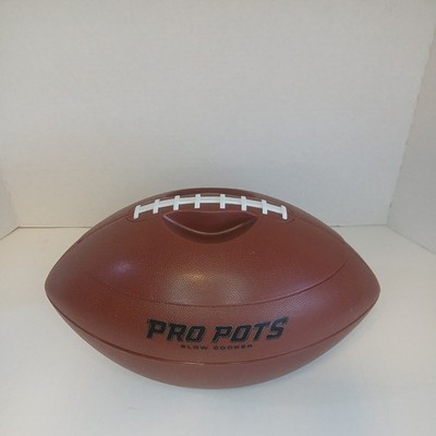 Pro Pots Football Shaped Slow Cooker Crock Pot Slow Cooker ''GAME DAY HERO''