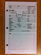 Standard Dive Log Book Refill Pages