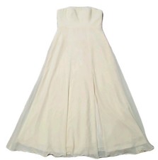 Azazie Womens Size A14 Pastel Yellow Sleeveless A-Line Dress