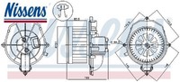 Nissens 87518 InnenraumgebläSe GebläSemotor GebläSe LüFtermotor