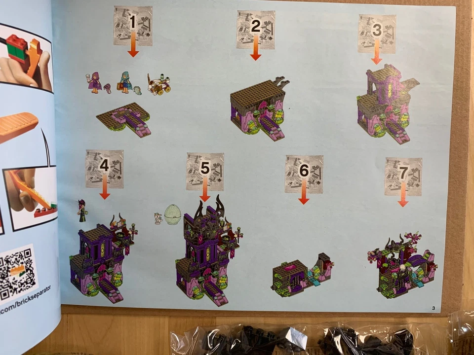 LEGO Elves 41180 Ragana's Magic Shadow Castle - FALTA BOLSA 1 - LEER Foto 4 de 4