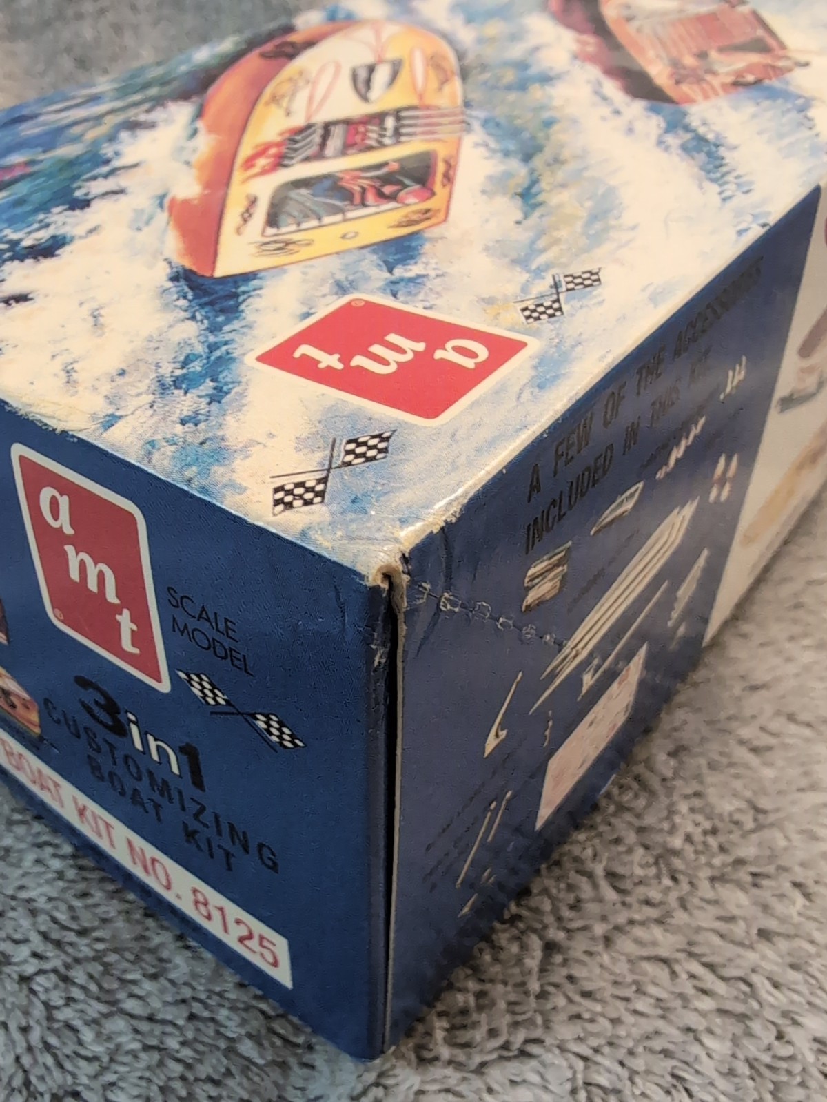 AMT Scale Model No. 8125 3in1 Customizing Boat Kit  Chris-Craft Runabout