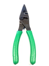 Snap on Tools USA NEW 7” GREEN Comfort Grip Slip Joint Long Nose Pliers LN46ACF
