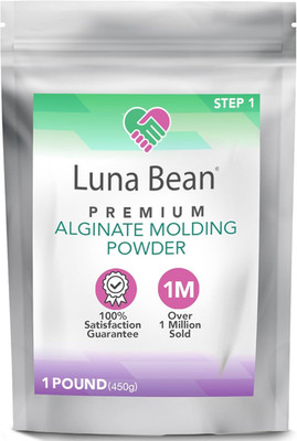 Luna Bean Alginate Molding Powder Refill for Hand Casting Kit - Non-Toxic Algina