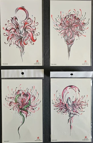 4 Sheets Premium Quality Middle Half Arm Temporary Tattoos For Men & Women 185 video thumbnail