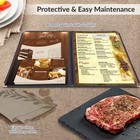 WeChef 30PC Restaurant Cafe Menu Cover 2 Page 4 View 8.5x14 Double Fold Black — photo 8