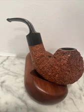 Ardor Urano GIANT Rustic Bent Bulldog Briar Pipe- handmade ITALY Dated 2003 RARE