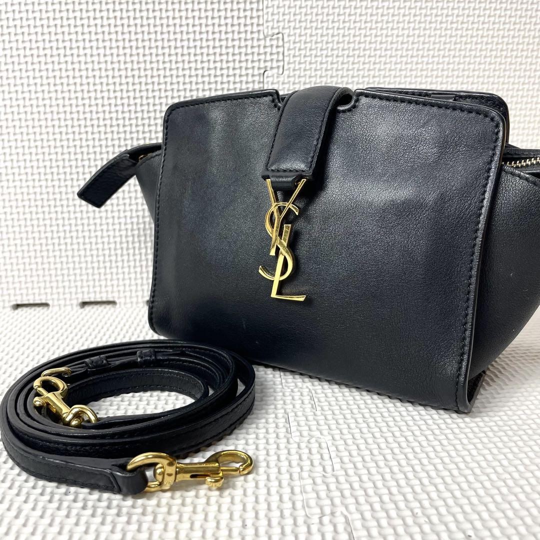 SAINT LAURENT Borsa a tracolla St. Laurent modello recente Toika Bass Ysl logo nero