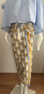 Tory Burch Pareo Tuch Wickelrock Print neu NP269 