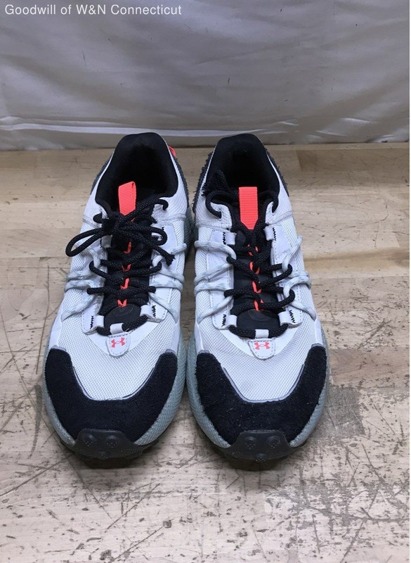 Under Armour HOVR Forge RC White Black Orange Running Shoes Men's Size 12