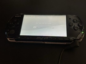 Sony PSP 3001 Black With OEM AC Adapter & Charger ! Tested Works! NO BATTERY