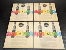 Lot of 4 Vintage Capitol Stereo 12" Inner Record Sleeves for 33 RPM Jazz Rock