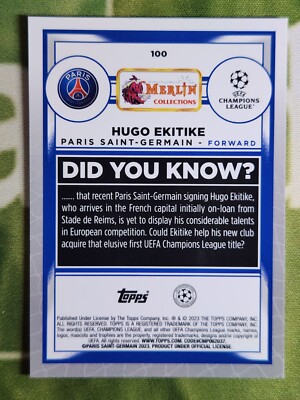 22-23 Topps Chrome EKITIKE エキチケ 直筆サイン RC Amazon.com: 2022-23 Topps Chrome UEFA Club Competitions #125