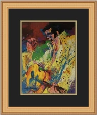 Leroy Neiman Elvis Custom Framed Print