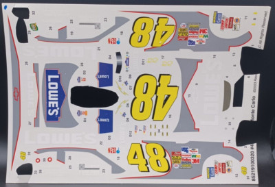 Revell | No. 85-2191 | 1:24 48 Jimmie Johnson Lowe's 2003 Mont Decals INCOMPLETE