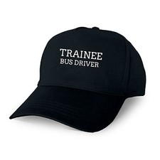 TRAINEE BUS DRIVER PERSONALISED BASEBALL CAP GIFT TRAINING