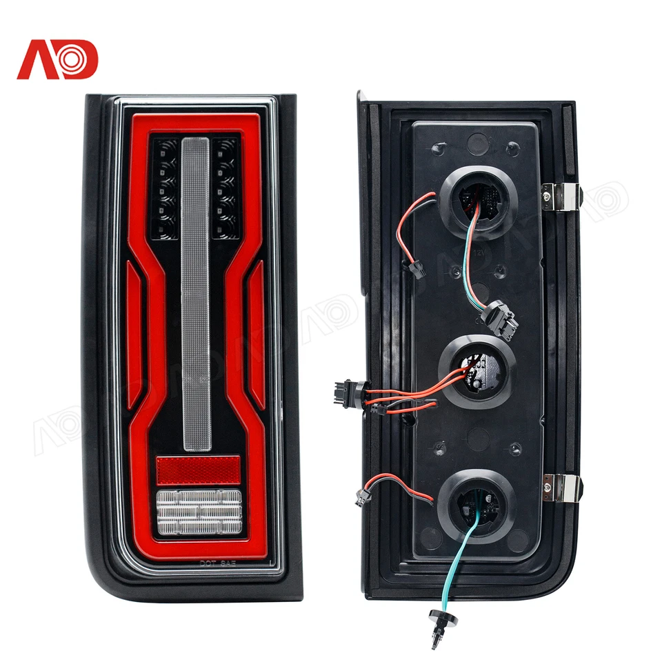 2PC 4-in1 LED Tail Brake Turn Signal Reversing Light For 2003-2009 Hummer H2 SUV - Image 4 of 4