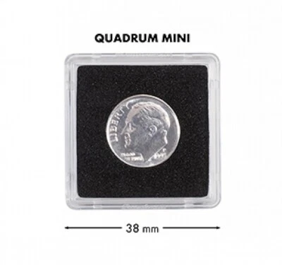 10 Capsules QUADRUM Mini pour pièce de monnaie 28 mm  Réf 360088 - Photo 1/4