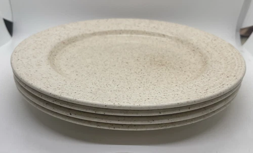 4  Churchhill  Homespun Stonecast Staffordshire Speckled Dinner Plates 10 1/4”