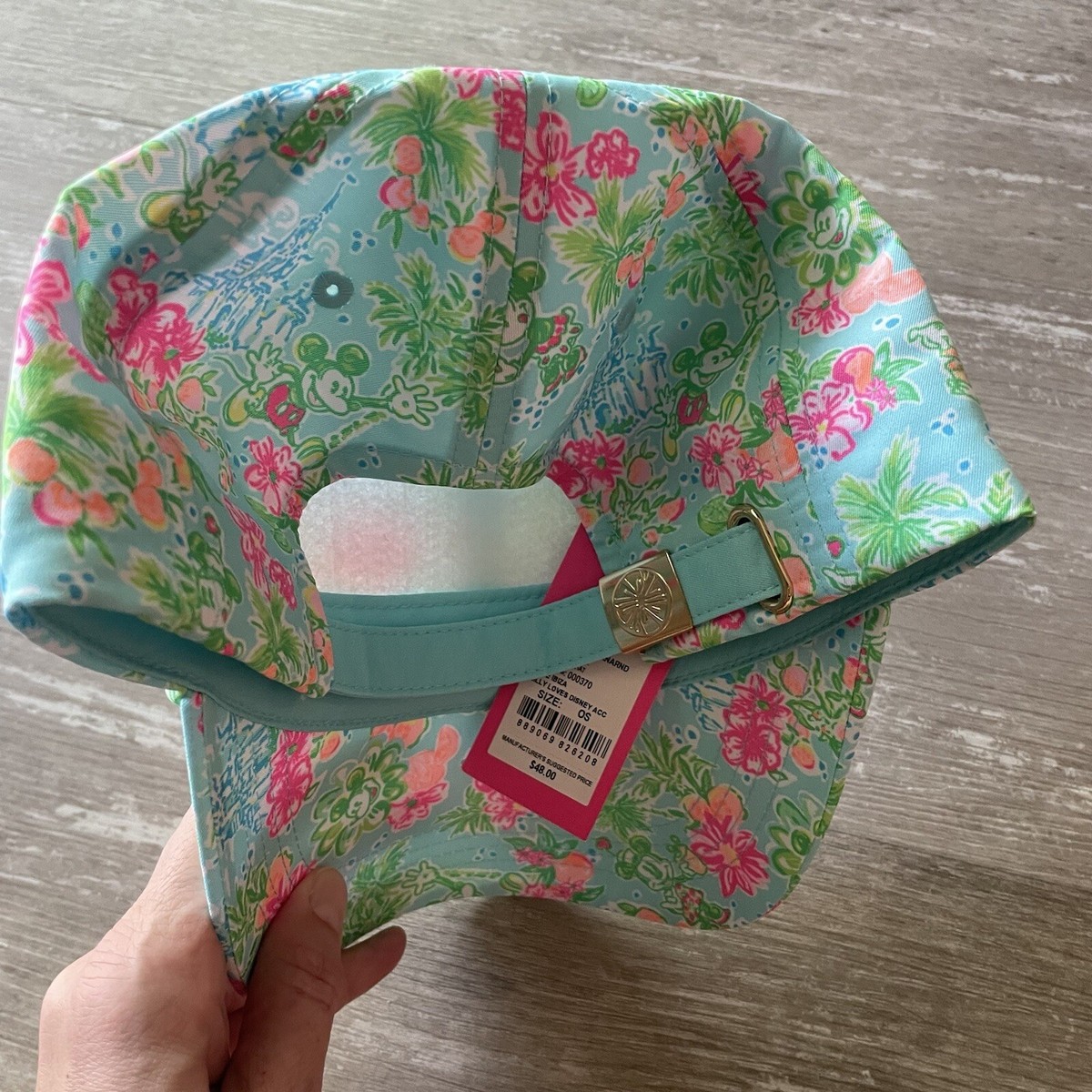 Lilly Pulitzer Disney Parks Run Around Hat NWT New Lilly Pulitzer x Disney Parks Baseball Hat Cap Minnie  main image 2