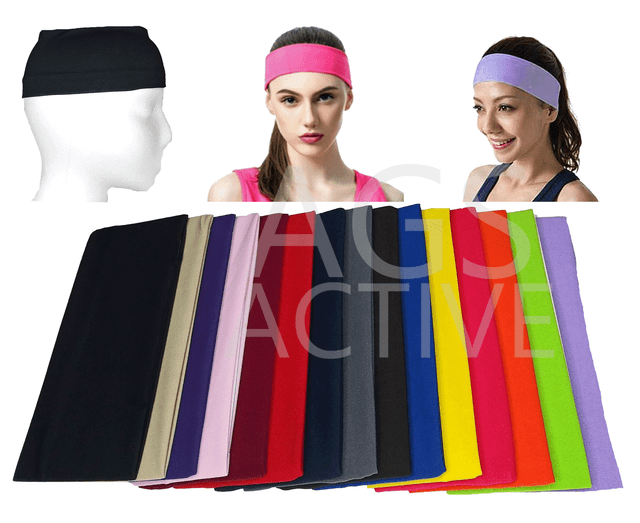 black yoga headband