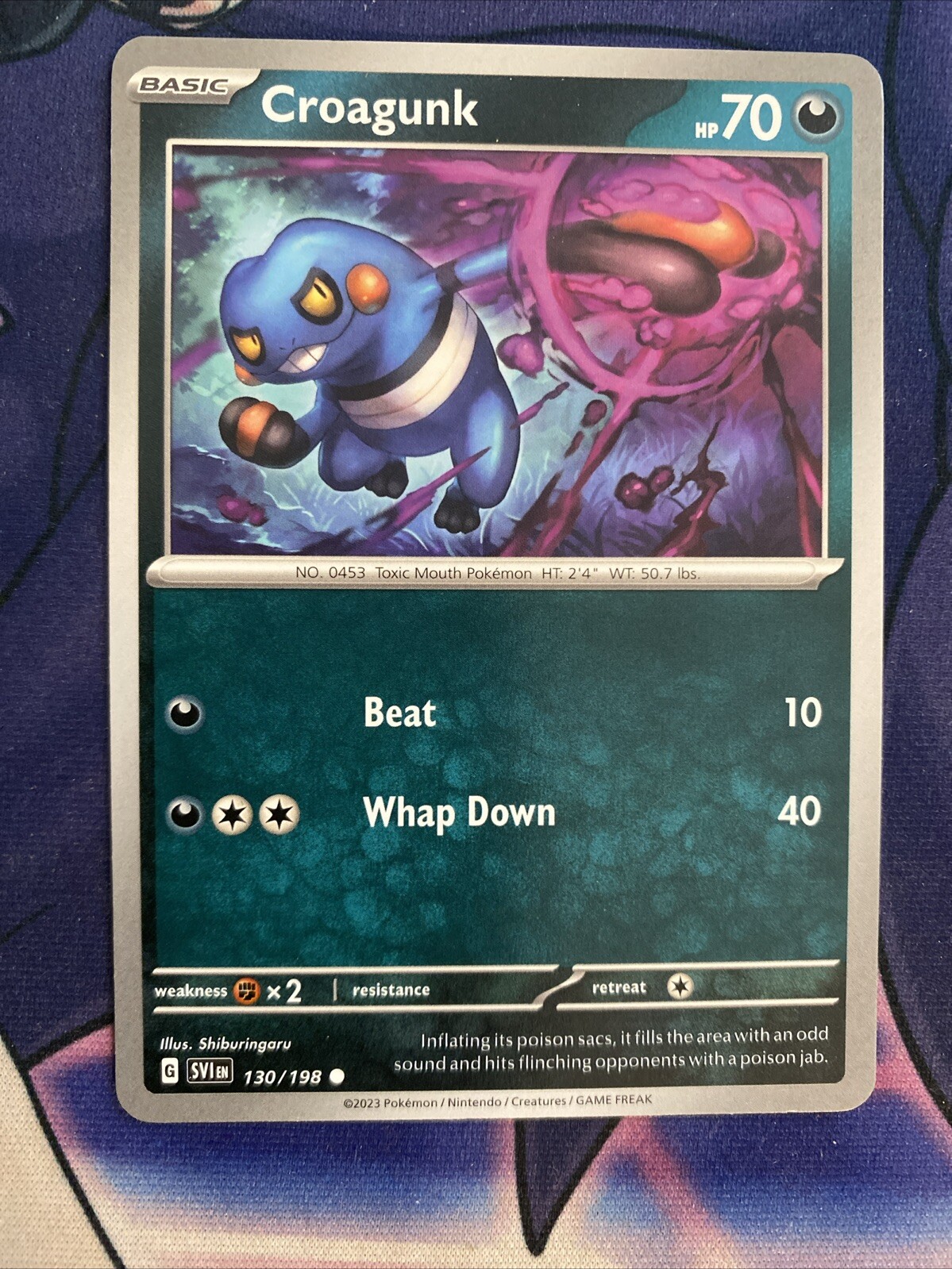 Pokemon TCG Scarlet & Violet Base Croagunk 130/198