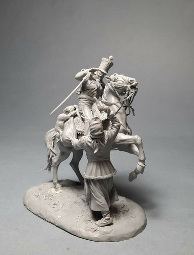 54mm Resin Figures Model Kit Fight Of 