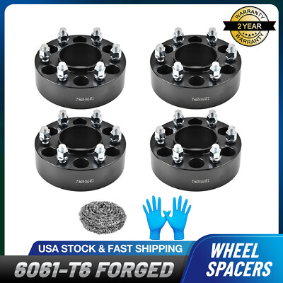 #ad 4pcs 2quot; Inch 6x135 Wheel Spacers Hubcentric 14x2 For 2004 2014 Ford F150 87.1mm $88.99