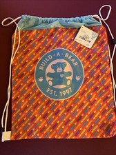 Build-A-Bear Workshop Birthday Drawstring Backpack Bag Replacement NEW With Tags