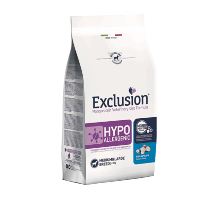 12KG Exclusion Diet Hypoallergenic Mittel And Large Breed Fisch - Preis Angebot