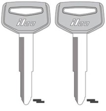 2 New For Toyota Hard Rubber Master Key Blank Fit Select Models 1968-1993 Tr33-p