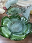 Vintage Art Glass Murano Fish Candy Dish,  Ashtray Art glass Decor