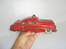 Vintage Friction Red Litho Car Tin Toy,Collectible